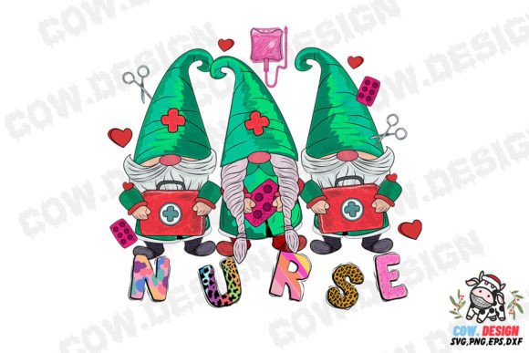Cute Gnome Nurse SVG for Crafts and Graphics