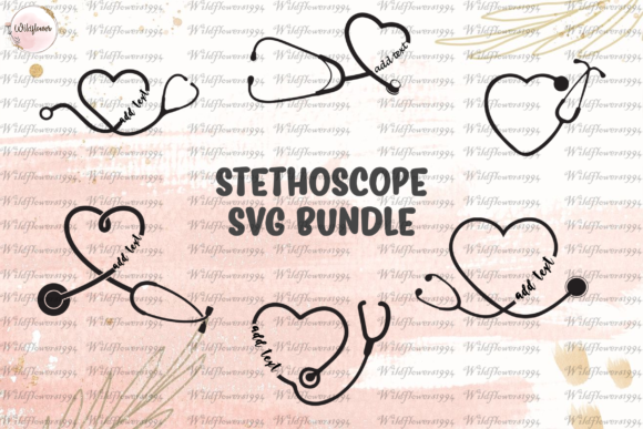 Heart Stethoscope SVG for Graphics and Crafts