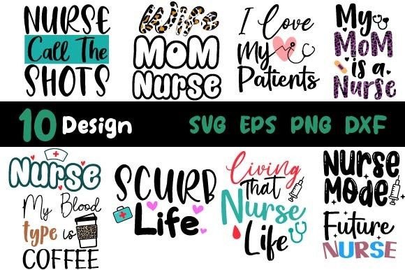Nurse Bundle SVG: Graphics for Crafts