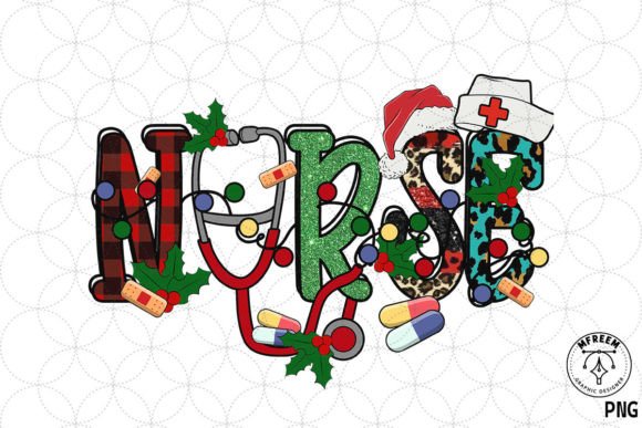 Nurse Christmas SVG Sublimation