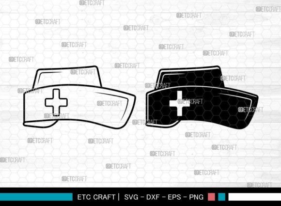 Nurse Hat SVG for Graphics and Crafts
