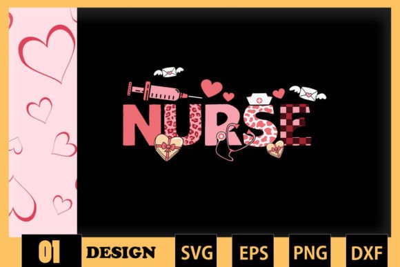 Nurse Valentine SVG Stethoscope - Graphics & Crafts