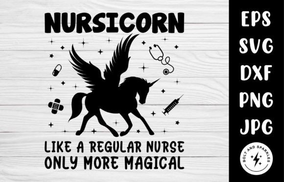 Nursicorn Magical, SVG: Graphics for Crafts