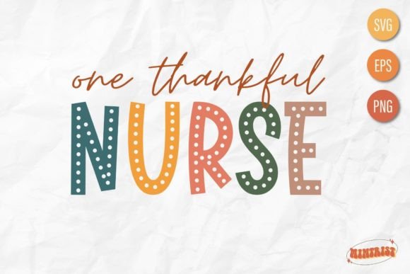 Retro Thanksgiving Nurse Design SVG