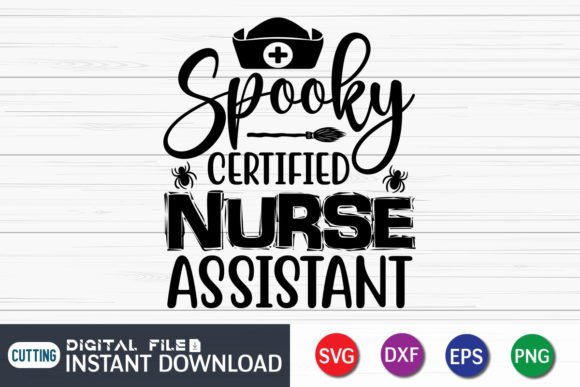 Spooky Certified Nurse Assistant Svg: Graphics and Crafts for Creative Publishing